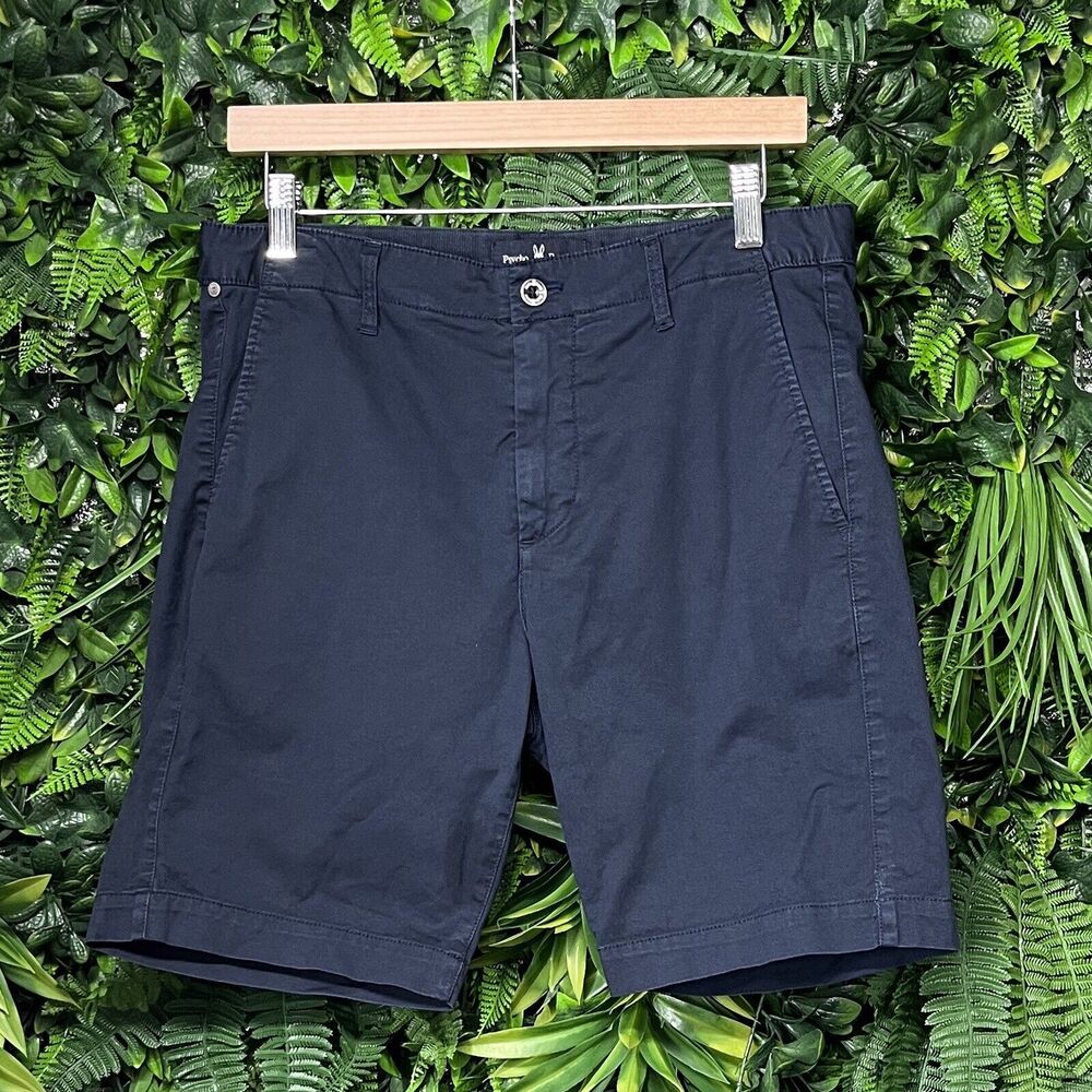 PSYCHO BUNNY Shorts Men 31 Blue Chino Twill Shorts‎ 2005